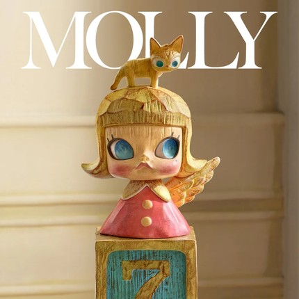 【Genuine】POPMART泡泡玛特Molly周年纪念雕塑2&1盲盒手办潮玩