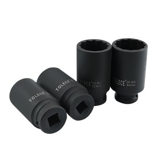 加长梅花套筒21气动小风炮1/2扳手36mm套头12角重型大飞34 30 38