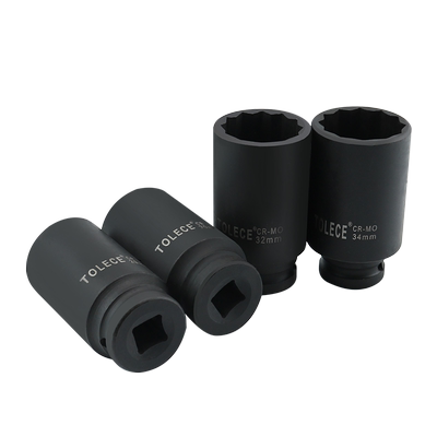 加长梅花套筒21气动小风炮1/2扳手36mm套头12角重型大飞34 30 38