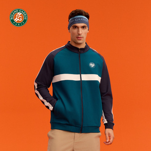 罗兰加洛斯法网开衫 运动外套男女25年秋冬撞色弹力针织网球服