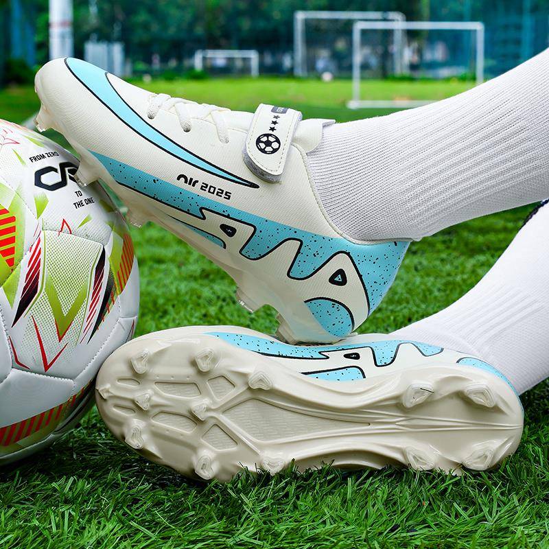 C罗新款儿童足球鞋男女孩6-12岁小学生专用比赛长钉ag碎钉tf训练