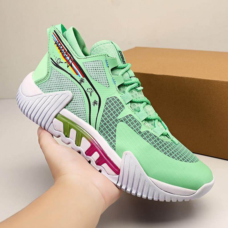 反伍2low篮球鞋男款防滑耐磨水泥地实战球鞋女KT8透气新款运动鞋3