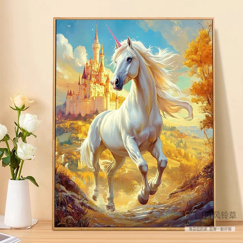 餐厅马到成功5d钻石画满钻