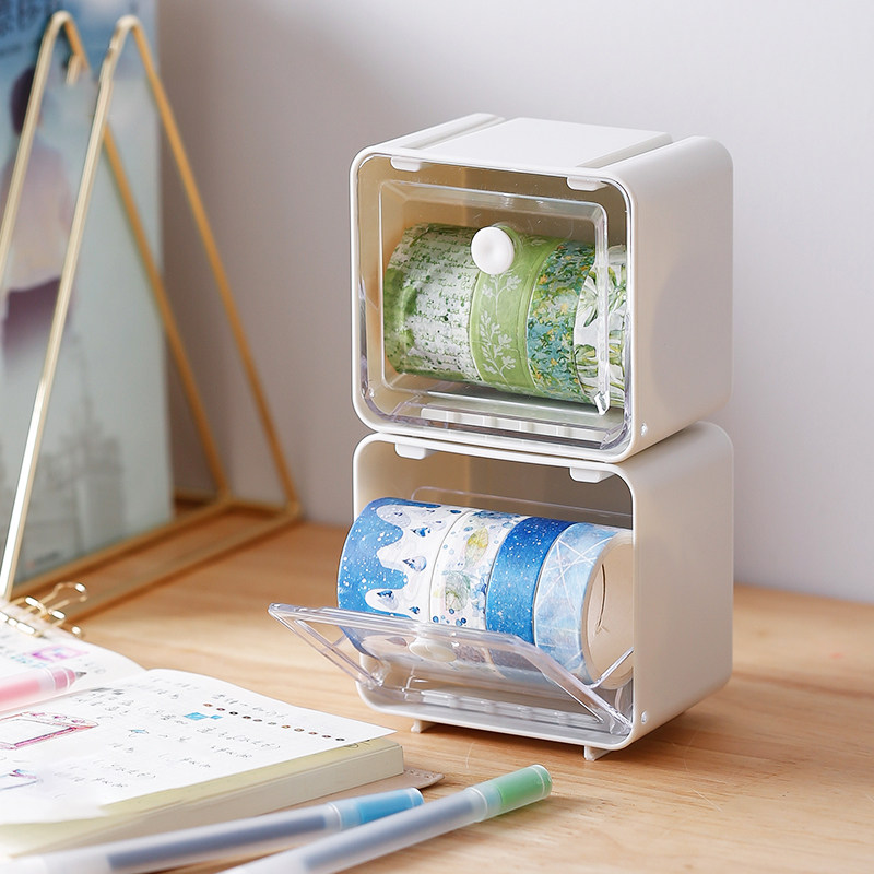 日本inomata和纸胶带盒手帐贴纸胶带座收纳盒桌面小文具整理盒子,收纳整理,文具收纳盒,淘宝优惠券,粉丝福利购,淘宝优惠卷