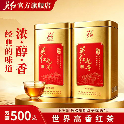 大份量双罐装英红九号红茶 共500g