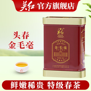 【英红牌】明前春茶新茶官方正品金毛毫特级红茶英红九号英德红茶