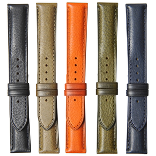 新款意大利摔纹Mbox手表带适用欧米茄帝舵浪琴美度腕表之家XBIAO