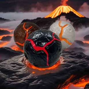 高弹力儿童礼物玩具球成人解压网红月球石变色岩浆弹力球