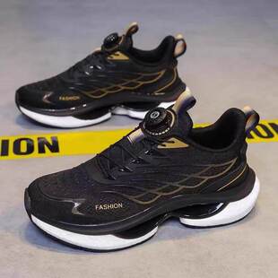 旋转纽扣莆田男鞋冬季青少年初中学生跑鞋超轻减震休闲跑步运动鞋