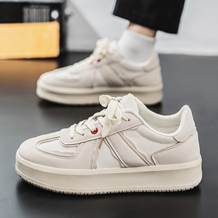 厚底增高运动休闲小白潮鞋 德训男鞋 透气网面阿甘板鞋 夏季 2026新款