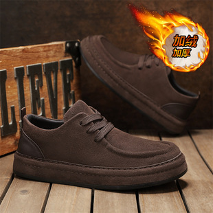 棉鞋男冬季新款男式棉鞋英伦风运动休闲鞋加绒加厚保暖轻便潮鞋男