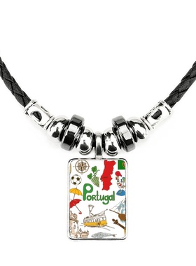 动物国旗饰品合金吊坠