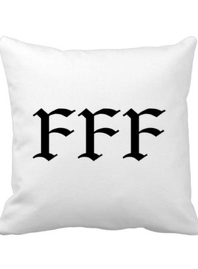 FFF团单身狗的怒火方形抱枕靠枕沙发靠垫双面含芯礼物定制简约定