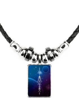 宇宙星空纹样饰品合金吊坠