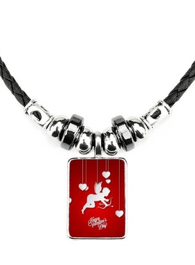 天使情人节爱心饰品合金吊坠