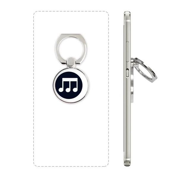 黑白音乐三连八分音符手机支架指环多功能黏贴懒人桌面支撑礼品定