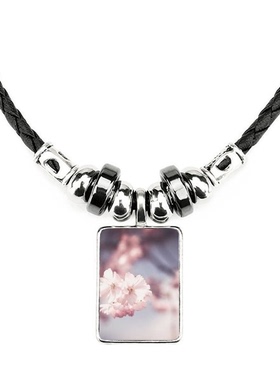 粉色花朵饰品合金礼物吊坠