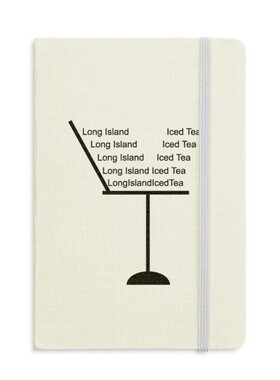 长岛冰茶鸡尾酒硬质笔记本办公记事本子学生用定制书写定做装订