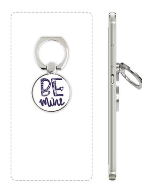 成为我的爱人英文艺术手机支架指环多功能黏贴懒人桌面支撑礼品定