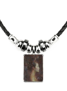 油画风饰品合金礼物吊坠