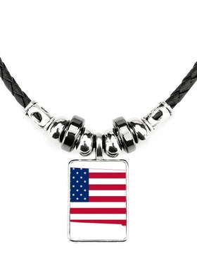 星条旗美国饰品合金吊坠