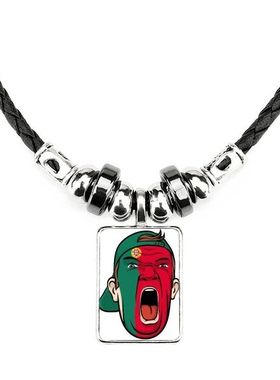 国旗脸谱饰品合金吊坠