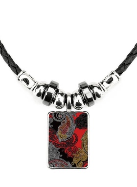 抽象祥云花纹饰品合金吊坠