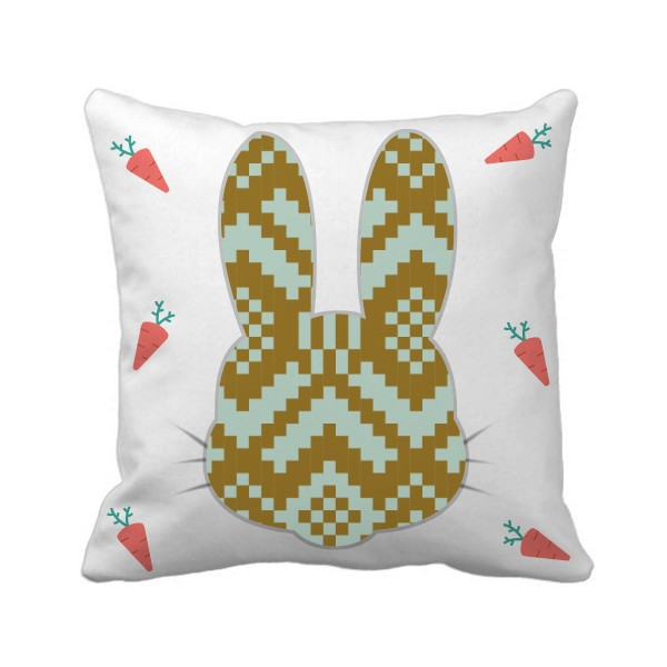 褐色蓝色对称正方形六边形兔子方形抱枕靠枕沙发靠垫双面含芯礼物,模玩/动漫/周边/娃圈三坑/桌游,动漫毛绒/抱枕/坐垫,淘宝优惠券,粉丝福利购,淘宝优惠卷