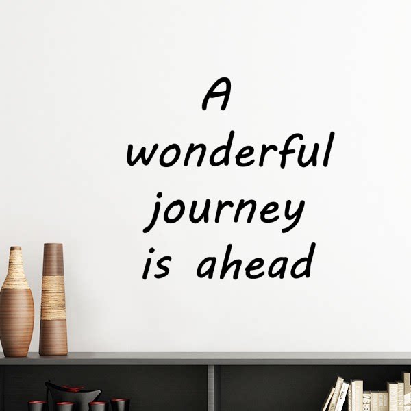 愉快的人生旅程英文名言励志语句墙贴壁纸房间贴花海报不干胶车贴