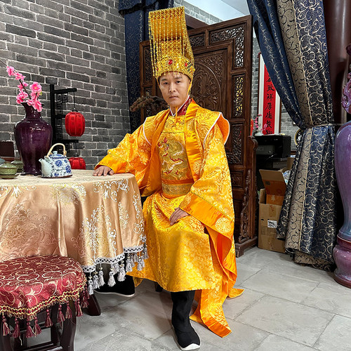 你要的织锦提花加刺绣龙袍来了