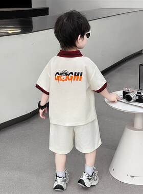 儿童夏装男童套装2026新款1一3岁中小童夏季衣服韩版男宝短袖童装