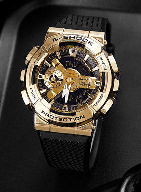 卡西欧手表男gshock黑暗钢铁海洋之心海神限量不死鸟小钢炮gm110