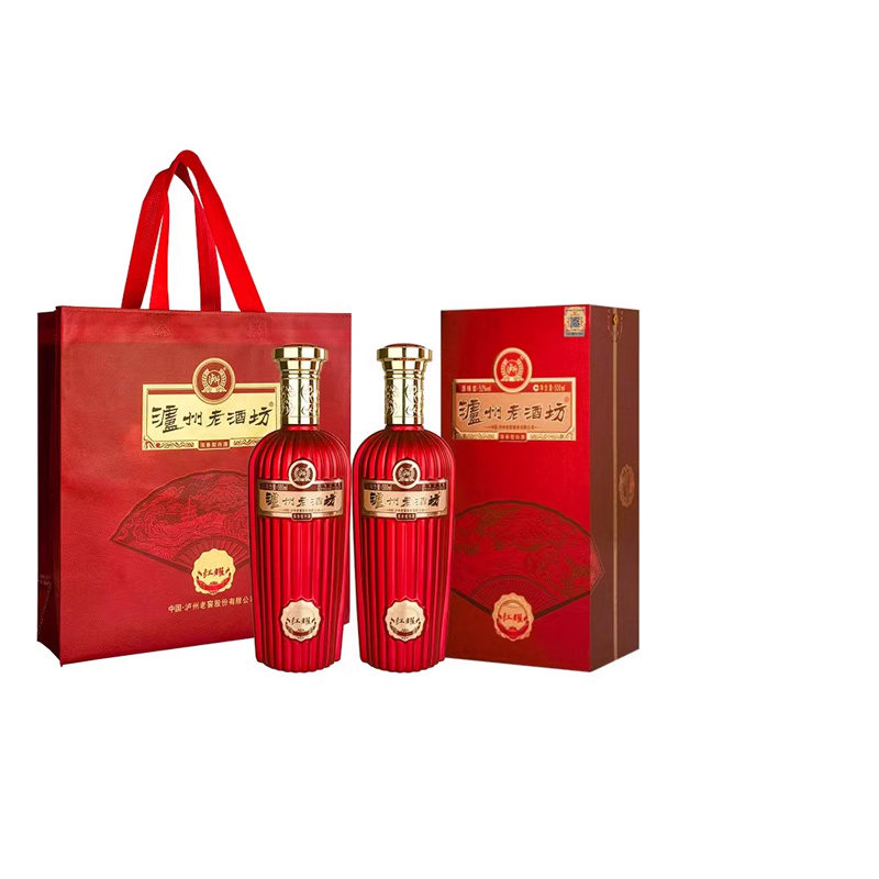 【官方正品】泸州老酒坊红耀 52度500ml双瓶浓香型白酒过年送礼