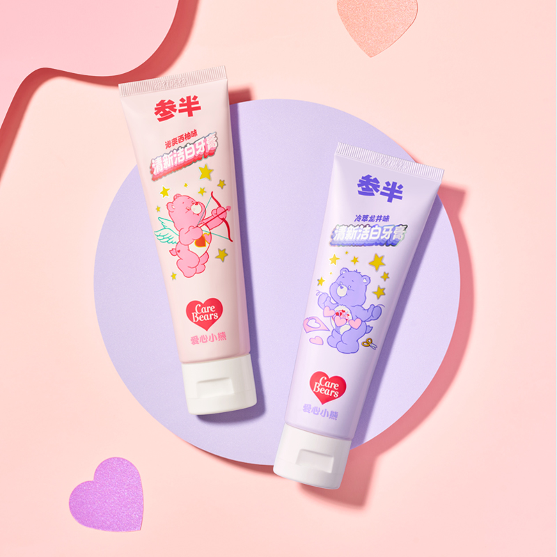 参半清新洁白牙膏不含氟联名款