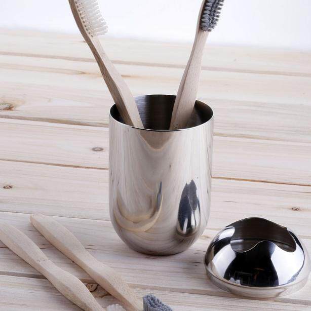 304不锈钢牙刷杯牙刷架创意四口卫生间洗漱架漱口杯卫浴套装