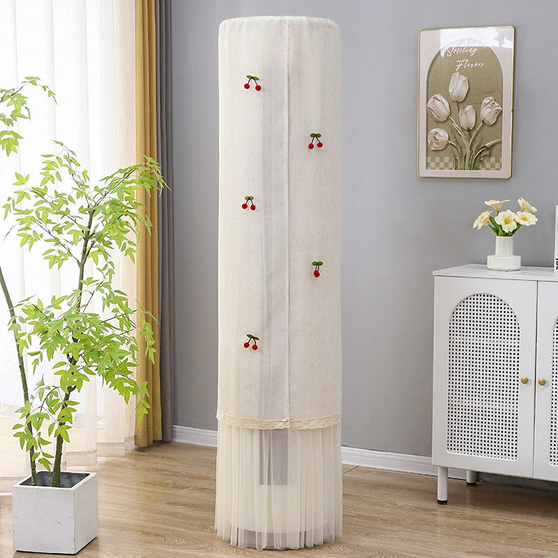 新款立式圆柱形柜机罩空调防尘罩客厅开机不取挡风帘空调罩柜式