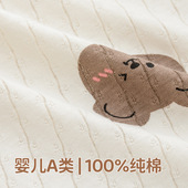 新生儿夏季 哈衣透气A类棉空调服长爬 超薄纯棉连体衣婴儿护肚长袖