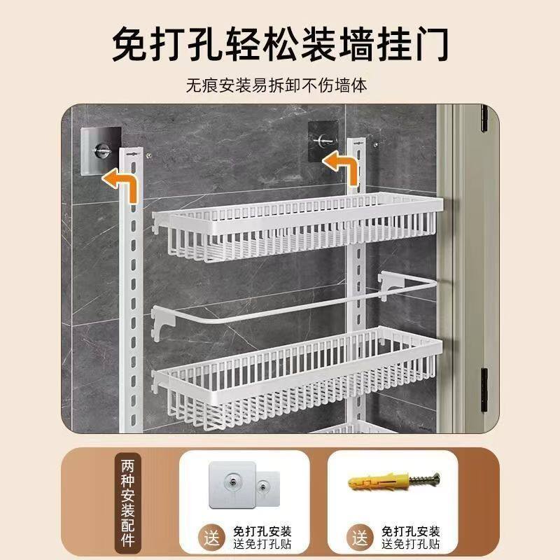 浴室上墙多层置物架子免