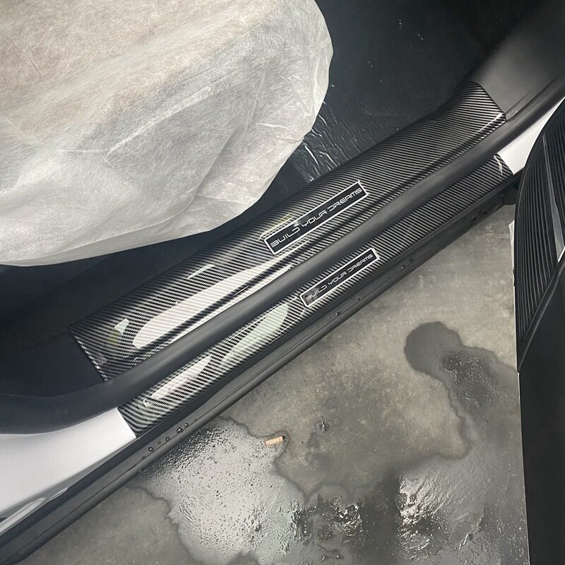 比亚迪唐新能源门槛条改装专用 碳纤维迎宾踏板 后护板 内门槛条