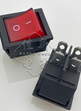 替换LYADZ LY606 船型开关 红色 250VAC/16A 4脚2档 质量好 KCD4