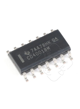 原装正品 CD4001BM96 SOIC-14 CMOS四路2输入或非门 贴片逻辑芯片