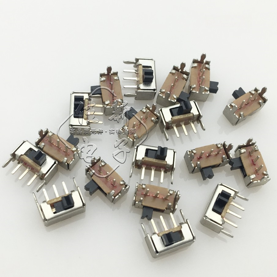 侧脚 支架 SK12D07VG2 2MM柄高 小型拨动开关 三脚/两档（20只）