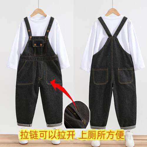 儿童春秋韩版宽松牛仔背