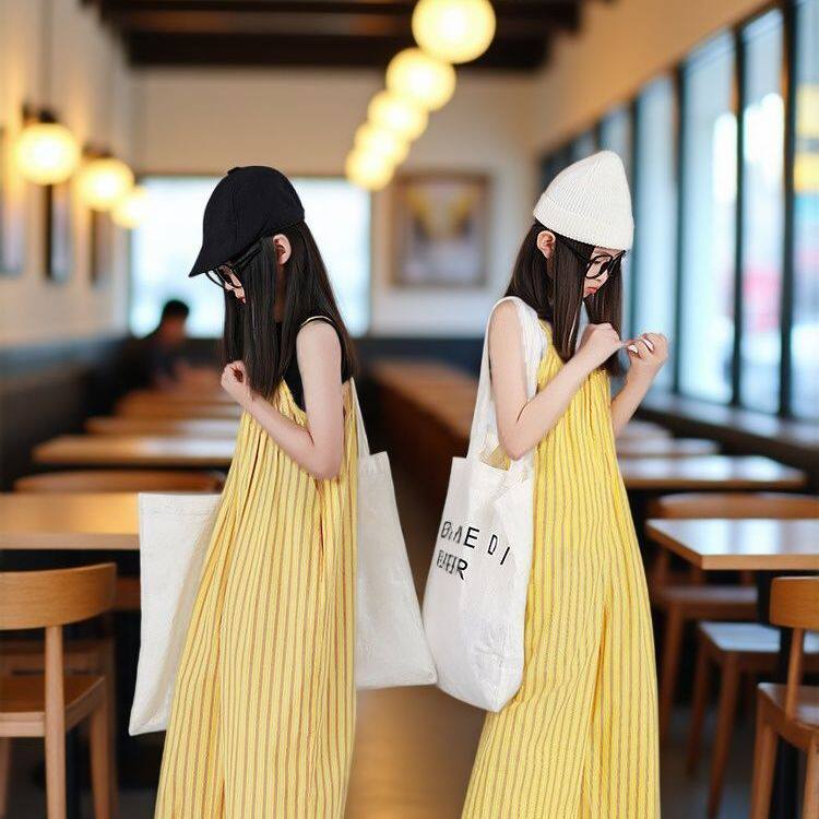 女童秋装阔腿背带裤吊宽