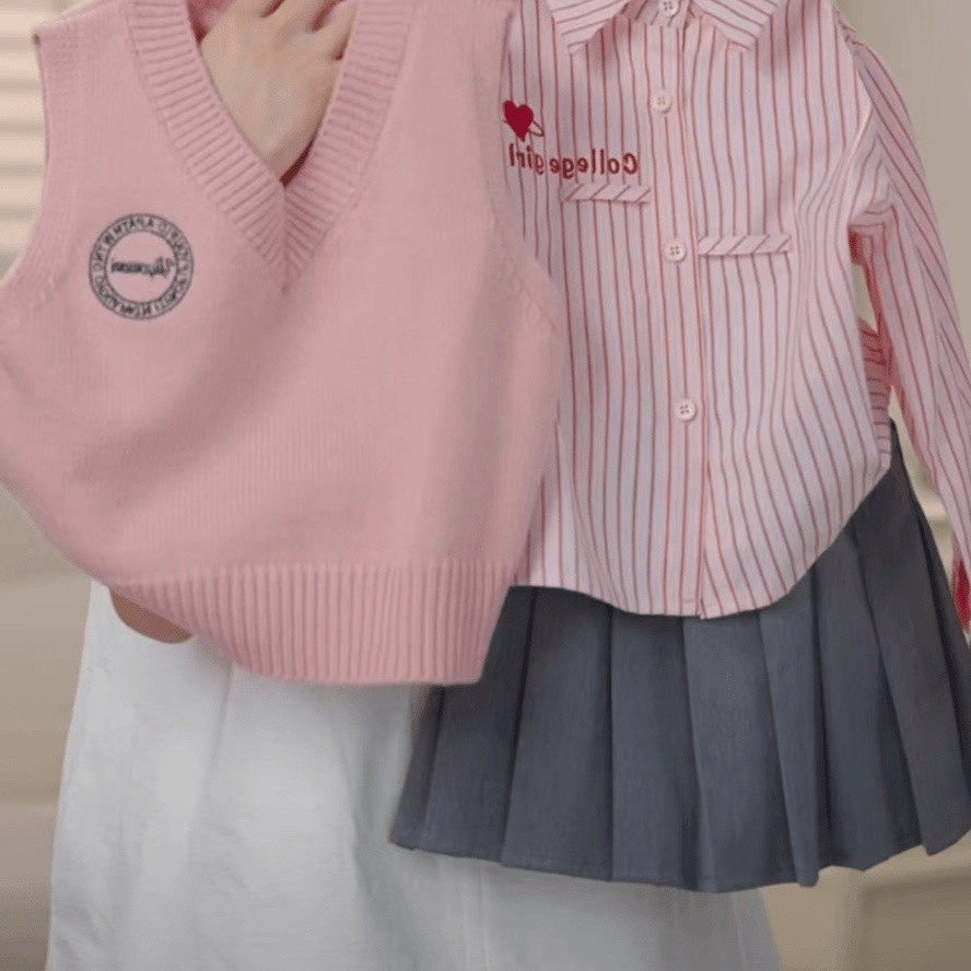 女童学院春秋套装2026新