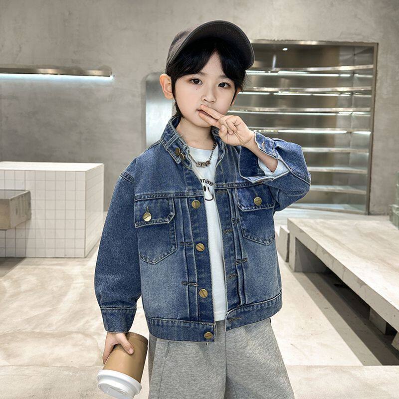 男童牛仔外套春秋款2026