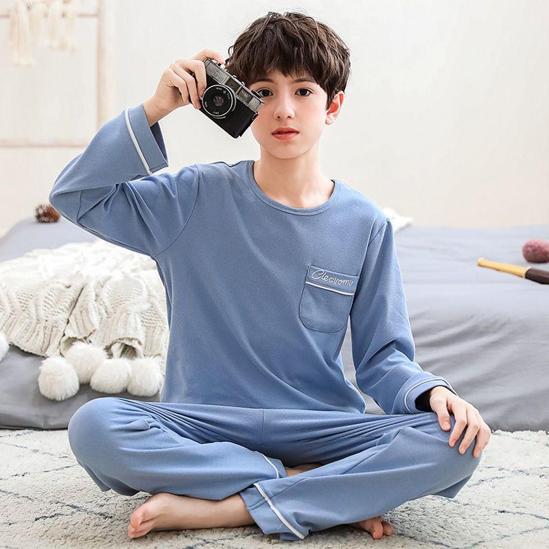 儿童睡衣春秋季学生纯棉