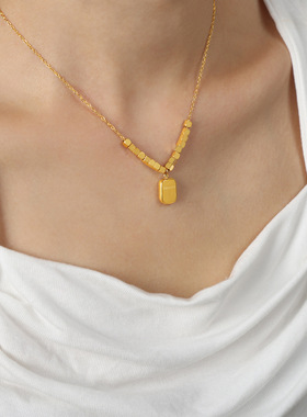 英伦复古小众个性几何饰品雕刻英