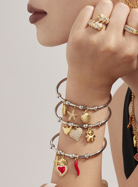 摩天轮心形海星锆石十字架小熊天