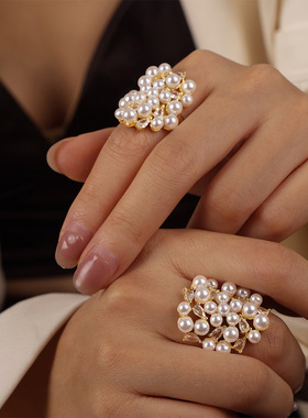 法式气质优雅轻奢几何饰品不对称